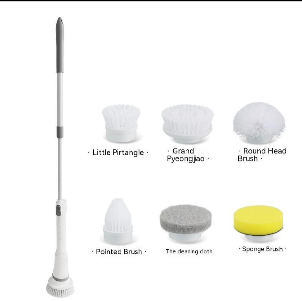 Electric Spin Scrubber – Long Handle Cleaning Brush