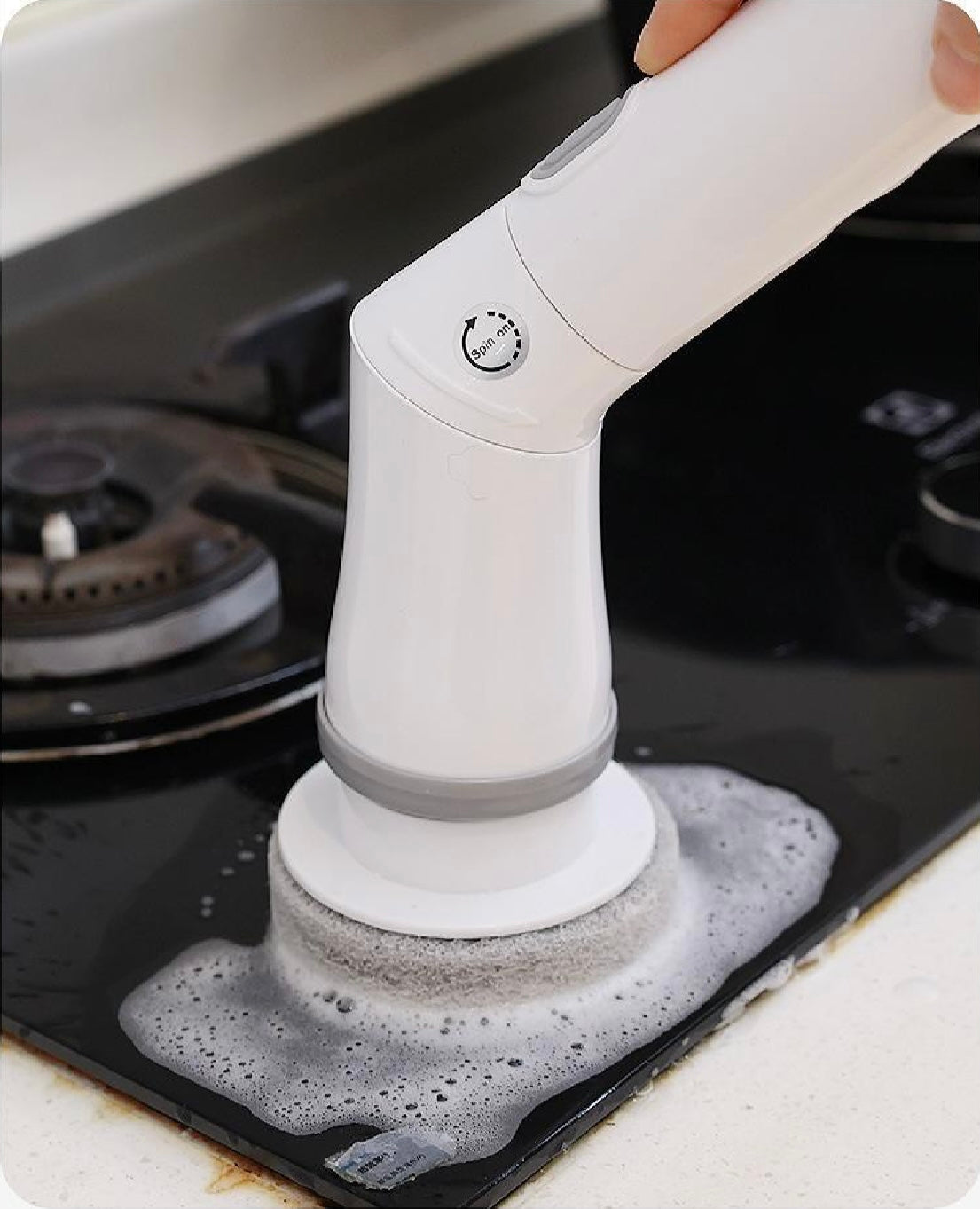 Electric Spin Scrubber – Long Handle Cleaning Brush