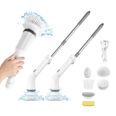 Electric Spin Scrubber – Long Handle Cleaning Brush