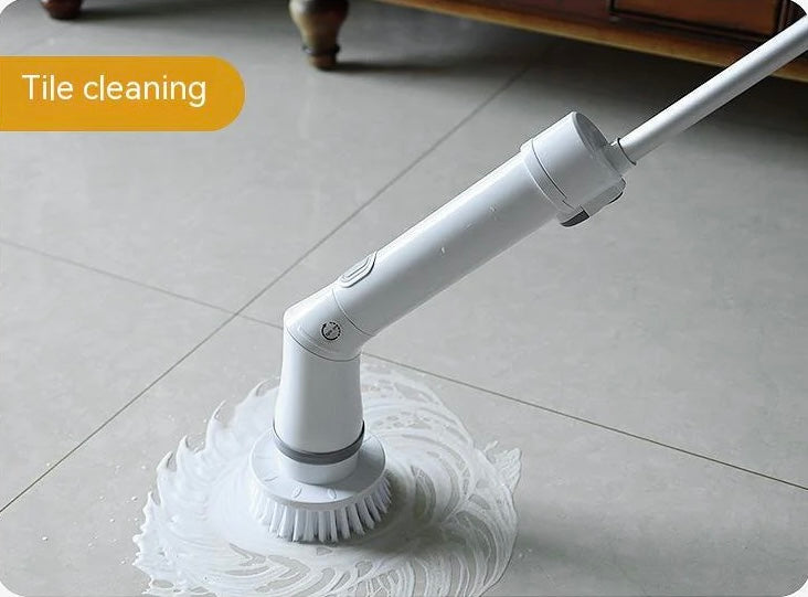 Electric Spin Scrubber – Long Handle Cleaning Brush