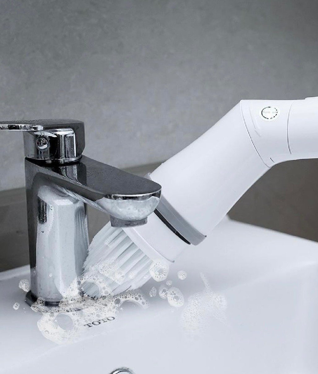 Electric Spin Scrubber – Long Handle Cleaning Brush