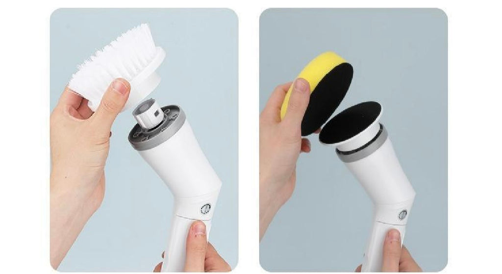 Electric Spin Scrubber – Long Handle Cleaning Brush