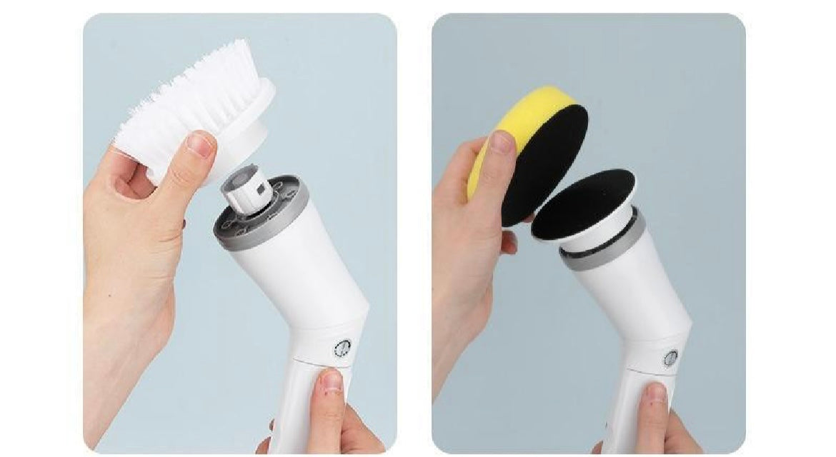 Electric Spin Scrubber – Long Handle Cleaning Brush